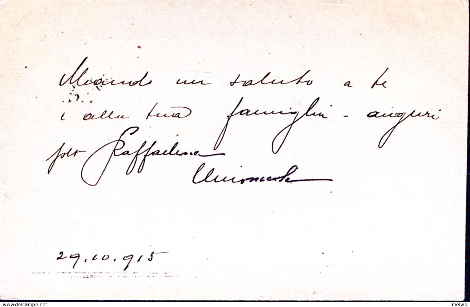 1915-17^ COMPAGNIA TELEGRAFISTI M.M. Cartolina Franchigia Non Ufficiale Posta Mi - War 1914-18