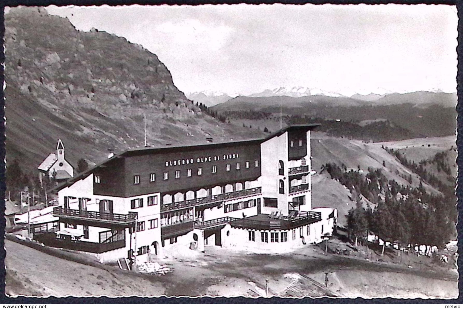 1951-Dolomiti Rifugio Alpe Di Siusi Affrancata L.4 Democratica + L.6 Italia Al L - Bolzano (Bozen)