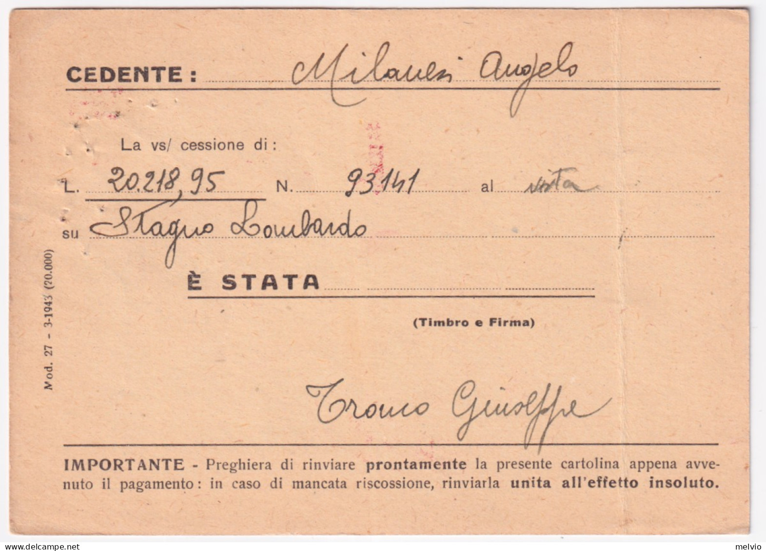 1945-RSI Cartolina Postale Vinceremo  C.30 Con Stampa Privata Banca Provinciale  - Marcophilia