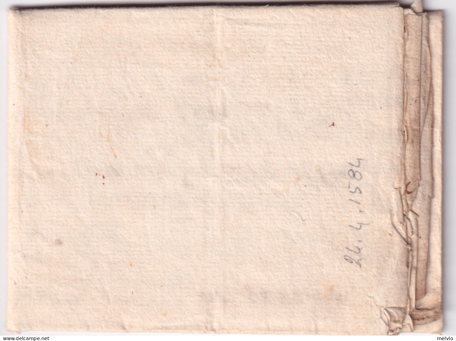 1584-BRESCIA Ricevuta Di Pagamento Redatta Il 24.4 Testo Completo - Documents Historiques