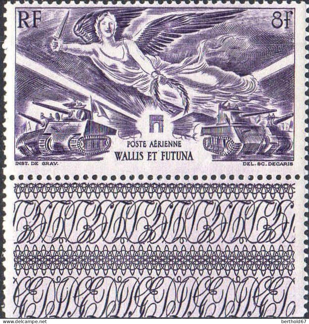 Wallis & Futuna Avion N** Yv:  4 Mi:169 Anniversaire De La Victoire Bord De Feuille - Unused Stamps