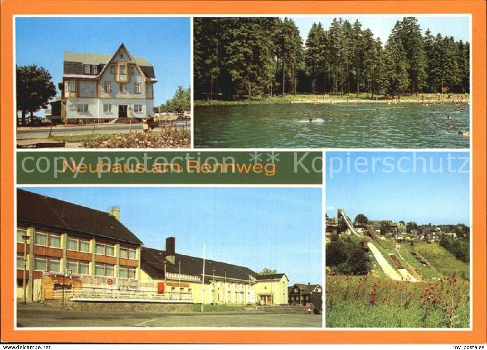 72546782 Neuhaus Rennweg HOG Hotel Hirsch Waldbad Bernhardstal Kreiskulturhaus E - Autres & Non Classés