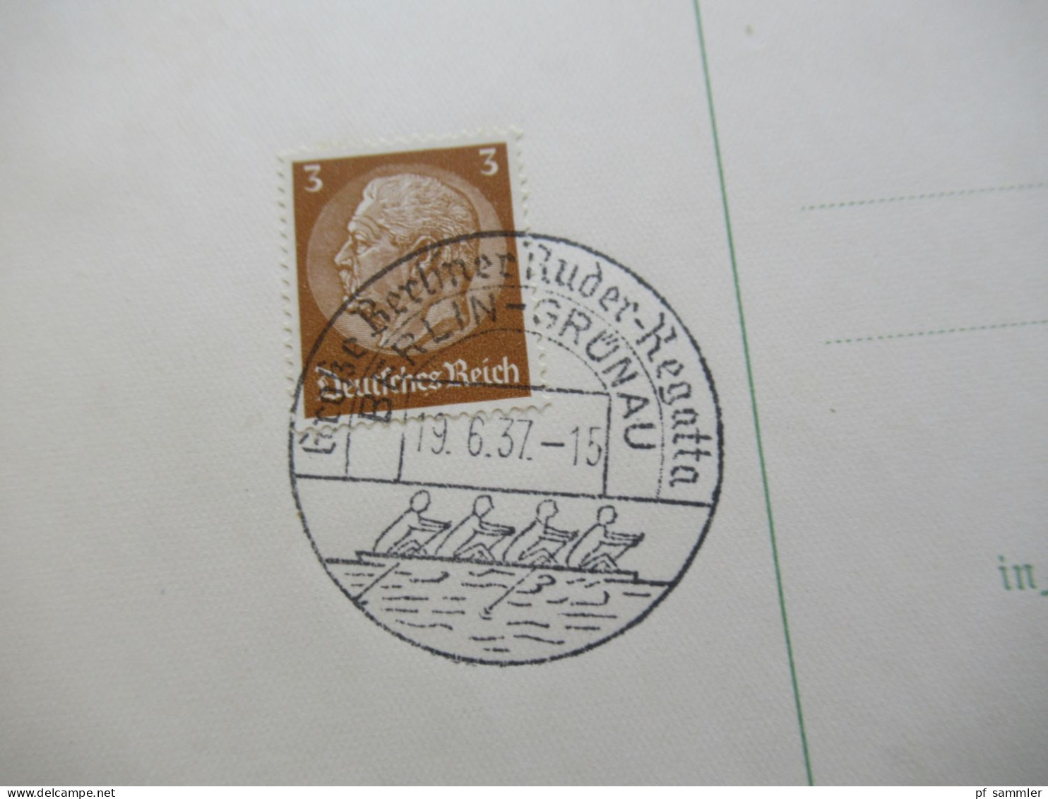 3.Reich 1937 / 1938 blanko PK mit Hindenburg Frankatur insgesamt 50 Stück verschiedene Sonderstempel! Propaganda Stempel