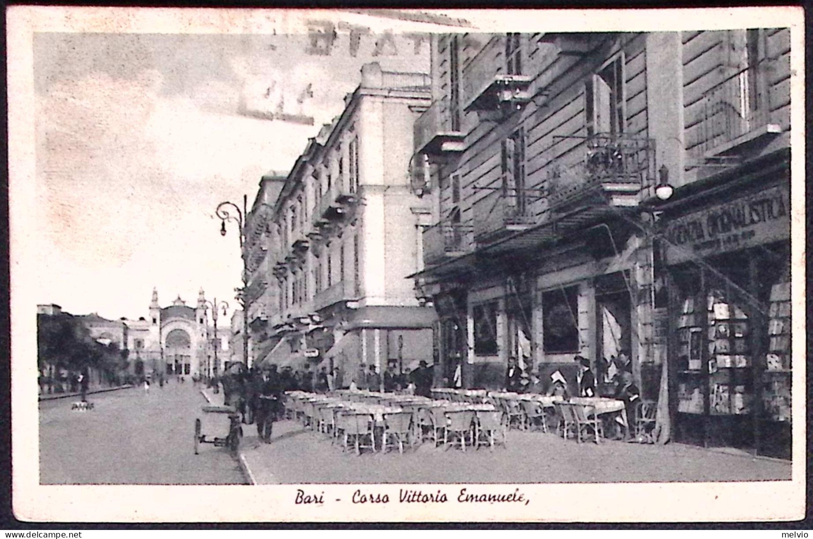 1941-Bari Corso Vittorio Emanuele, Viaggiata Leggera Piega - Bari