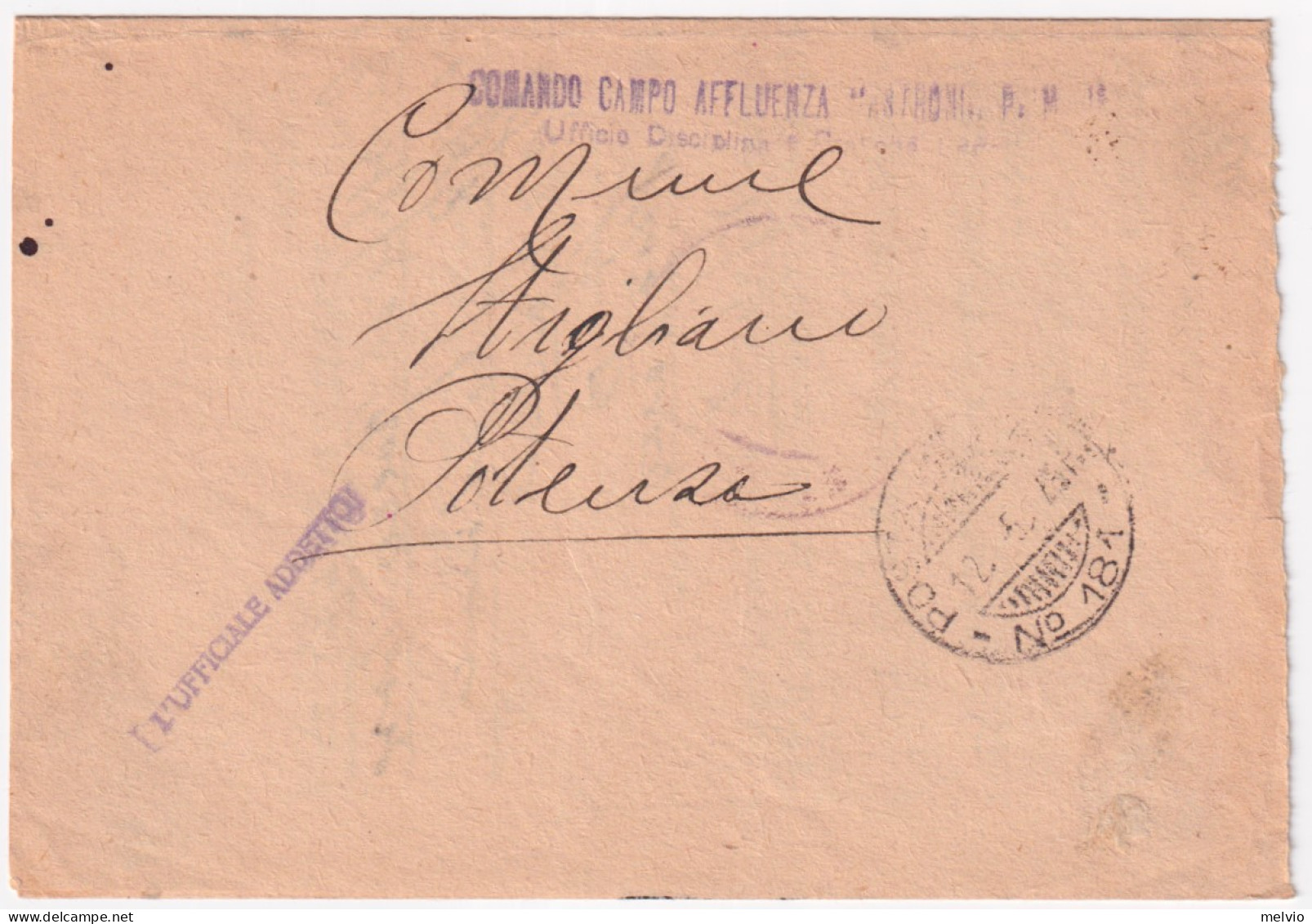 1945-Posta Militare/N 181 C.2 (12.5) Su Piego - Marcophilie