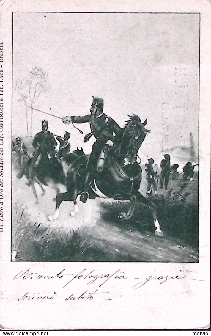 1902-Carica Di Cavalleggeri,cartolina Viaggiata - Patriotic
