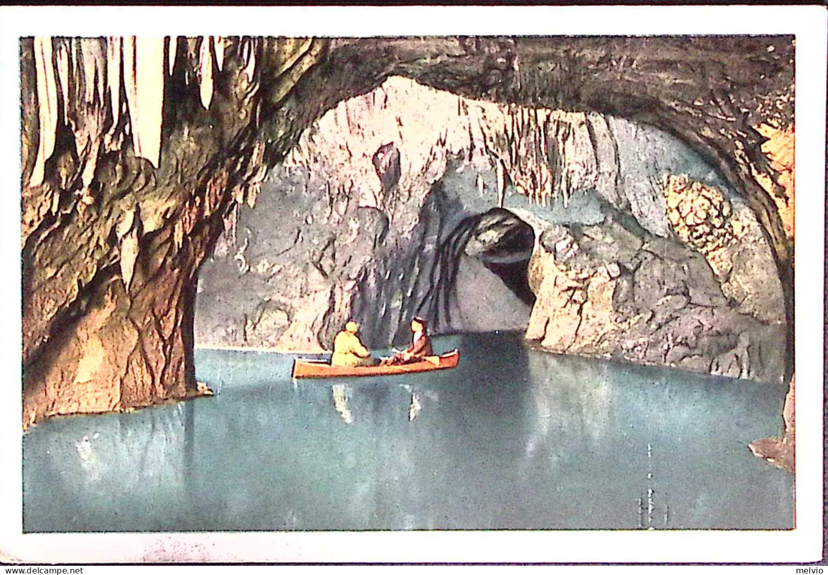 1936-RR Grotte Demaniali Di Postumia Presso Trieste, Cartolina Viaggiata - Trieste