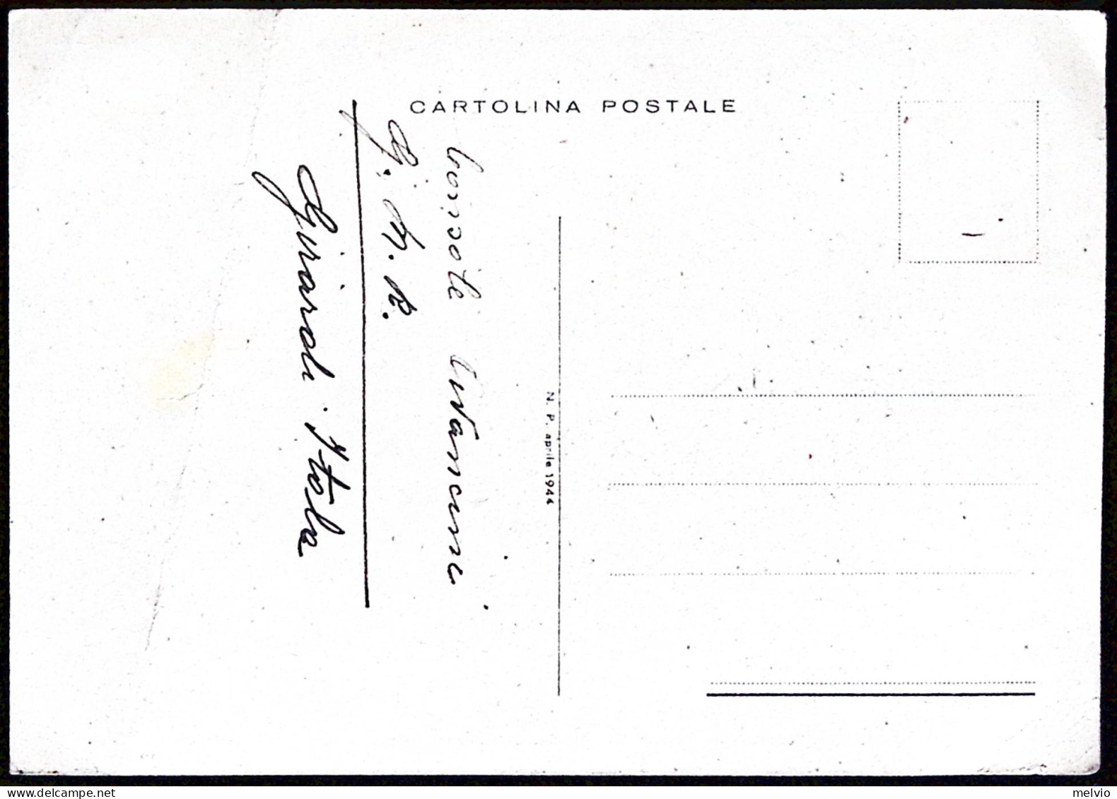 1944-RSI Cartolina Domenica Del Corriere Attacco Di Aerosilurante Nella Baia Di  - Poststempel