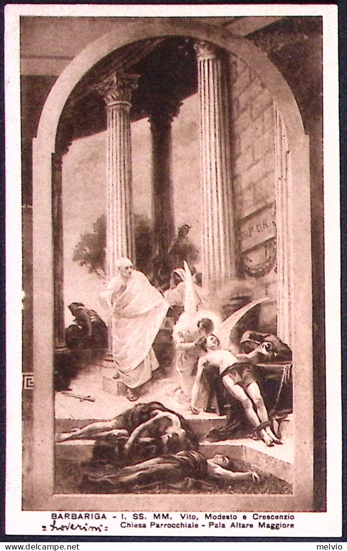 1930circa-Barbariga I. SS. MM. Vito,Modesto E Crescenzio Chiesa Parrocchiale Pal - Brescia