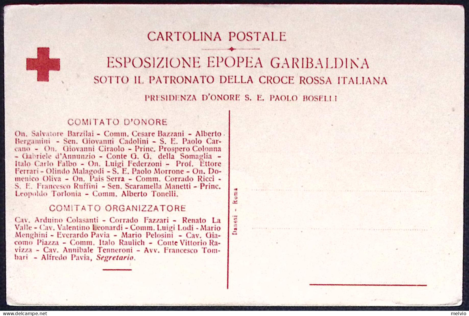 1920circa-Giuseppe Garibaldi, Esposizione Epopea Garibaldina Sotto Il Patronato  - Personnages Historiques