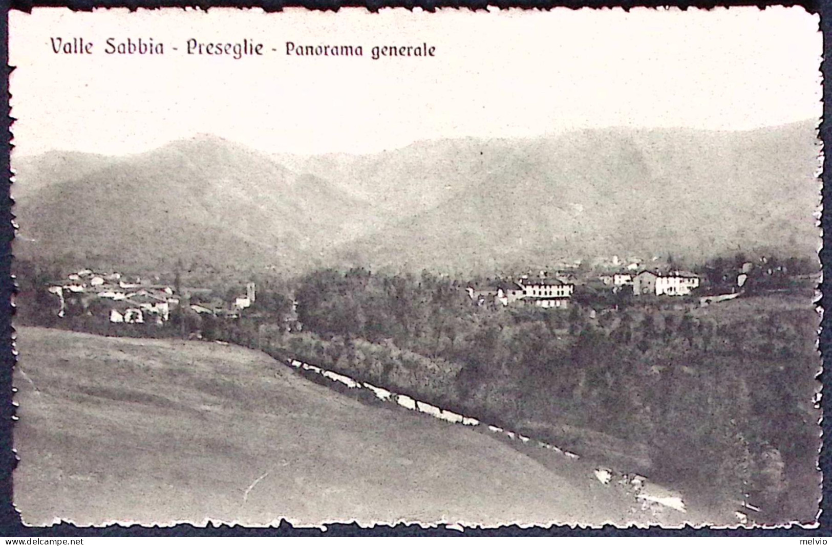 1917-Preseglie (Valle Sabbia) Panorama Generale, Viaggiata - Brescia