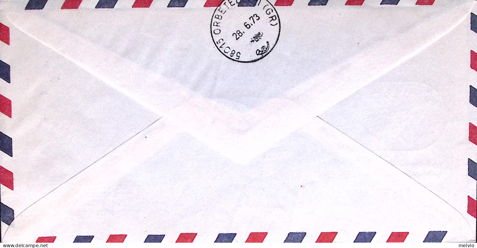 1973-Vaticano Aerogramma Collegamento Postale Con Elicottero Senigallia Orbetell - Brieven En Documenten