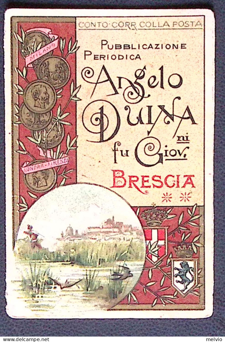 1900circa-Angelo Duina Brescia Prezzario Fucili E Revolvers - Publicité