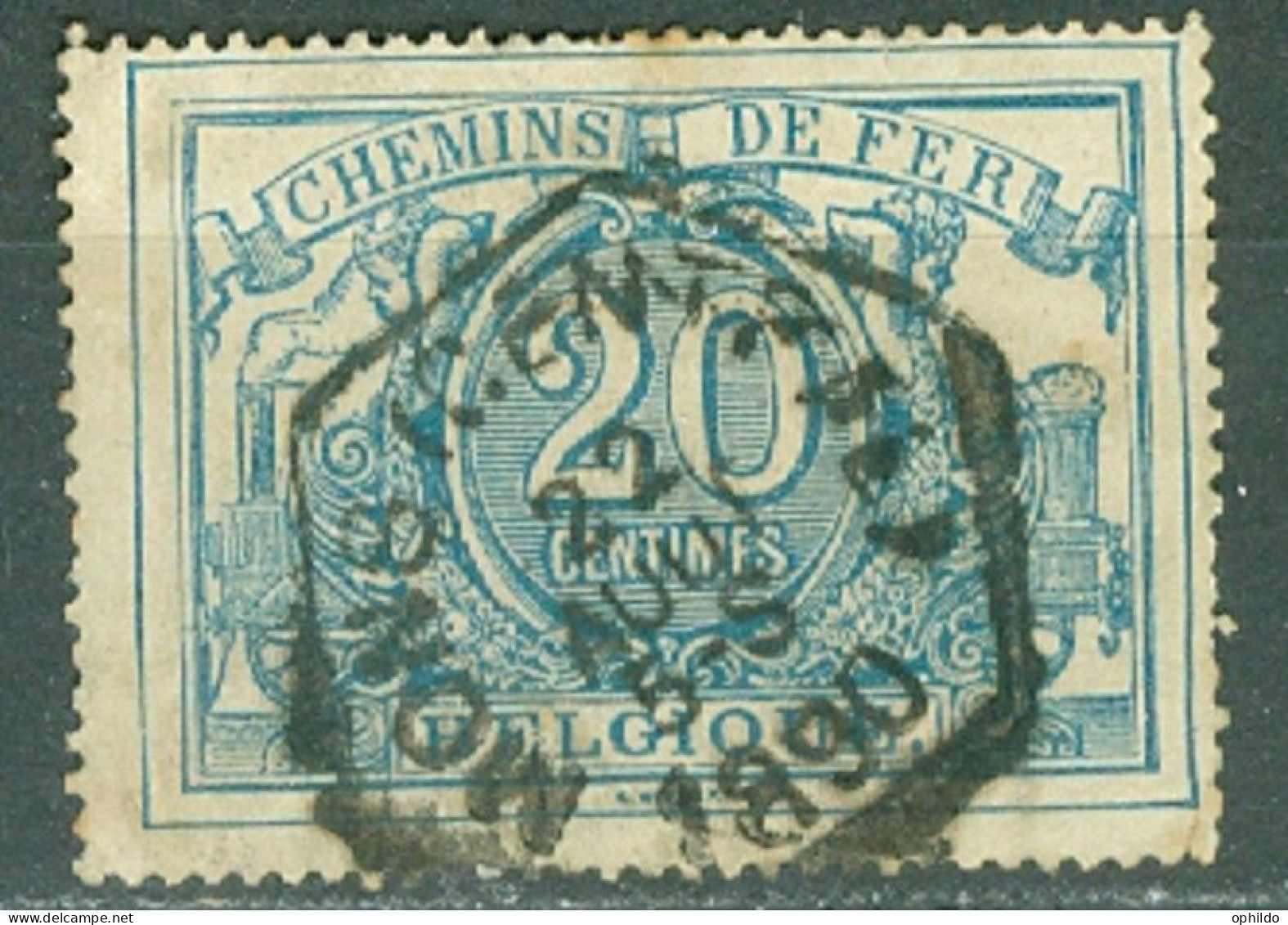 Belgique   TR 9  Second Choix   Ob  Mons Central    1890   - Used