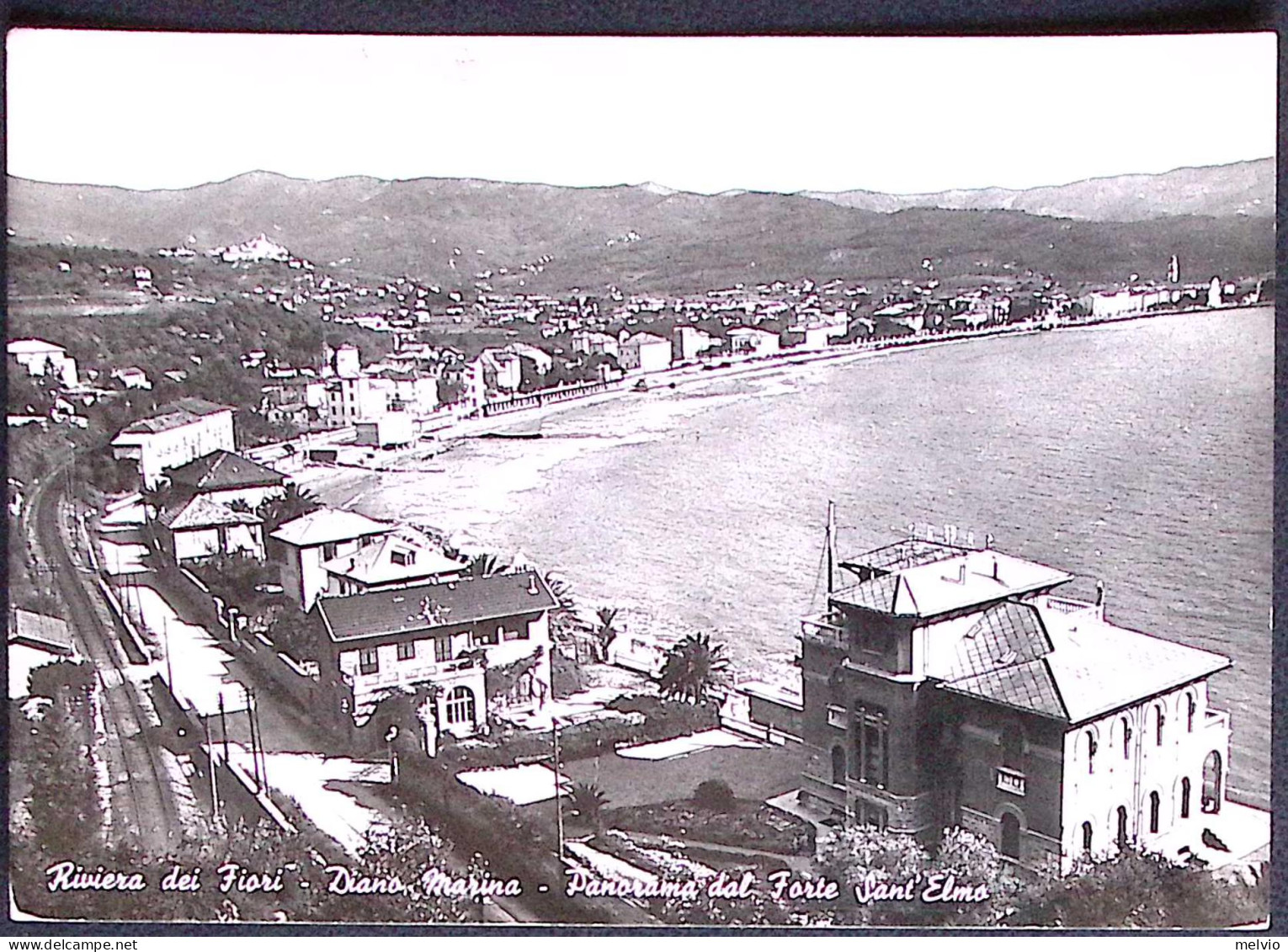 1951-Riviera Dei Fiori Diano Marina Panorama Dal Forte Sant'Elmo Affrancata Stri - Imperia