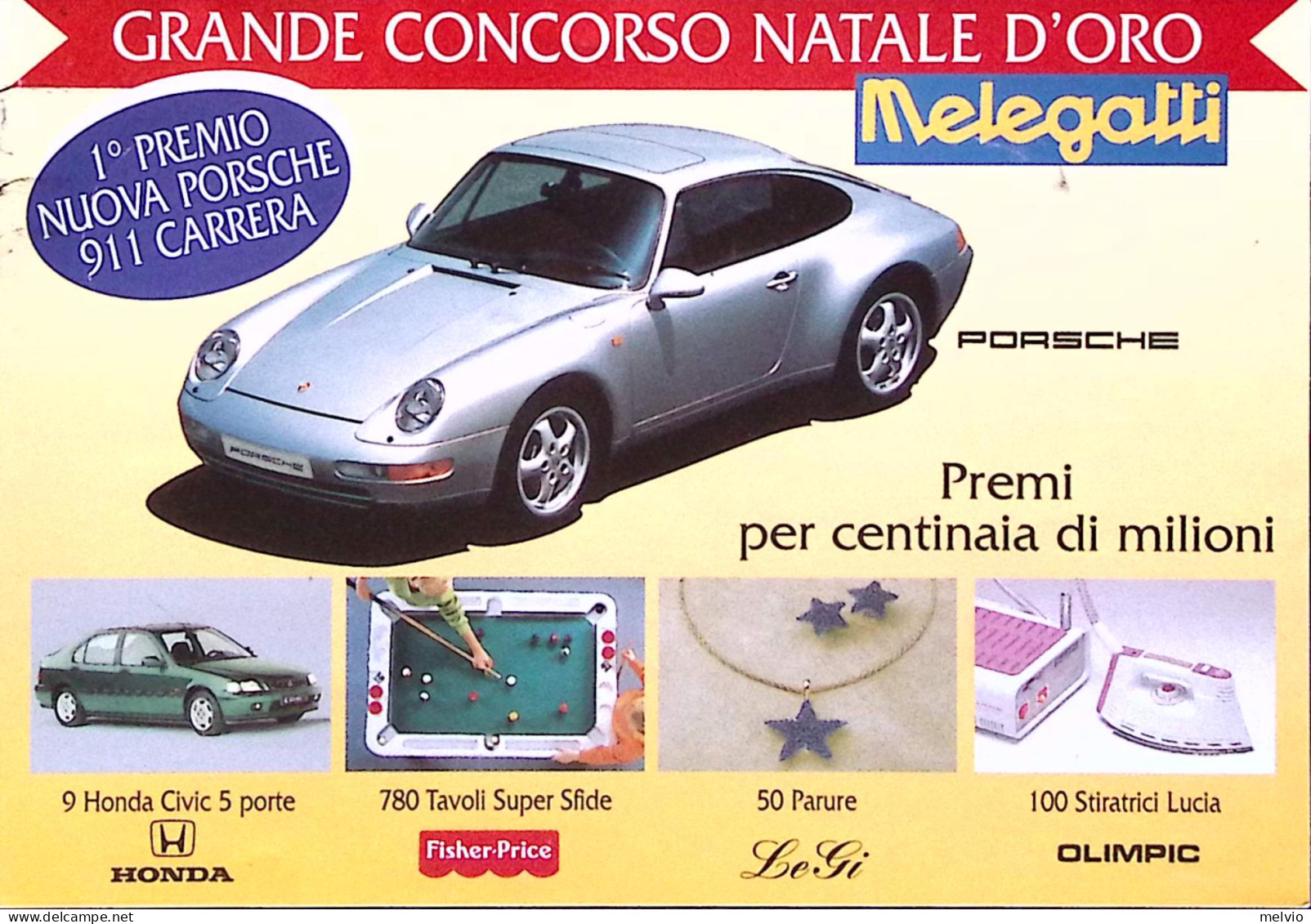 1996-CONCORSO NATALE MELEGATTI Viaggiata Castelfidardo (8.2) - 1991-00: Marcophilia