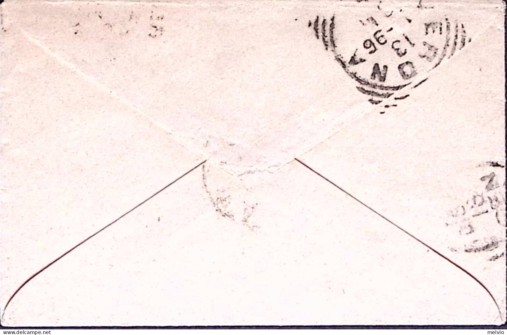 1896-RUBBIERA C1 (12.1) Su Busta Affrancata Effigie C.20 - Storia Postale