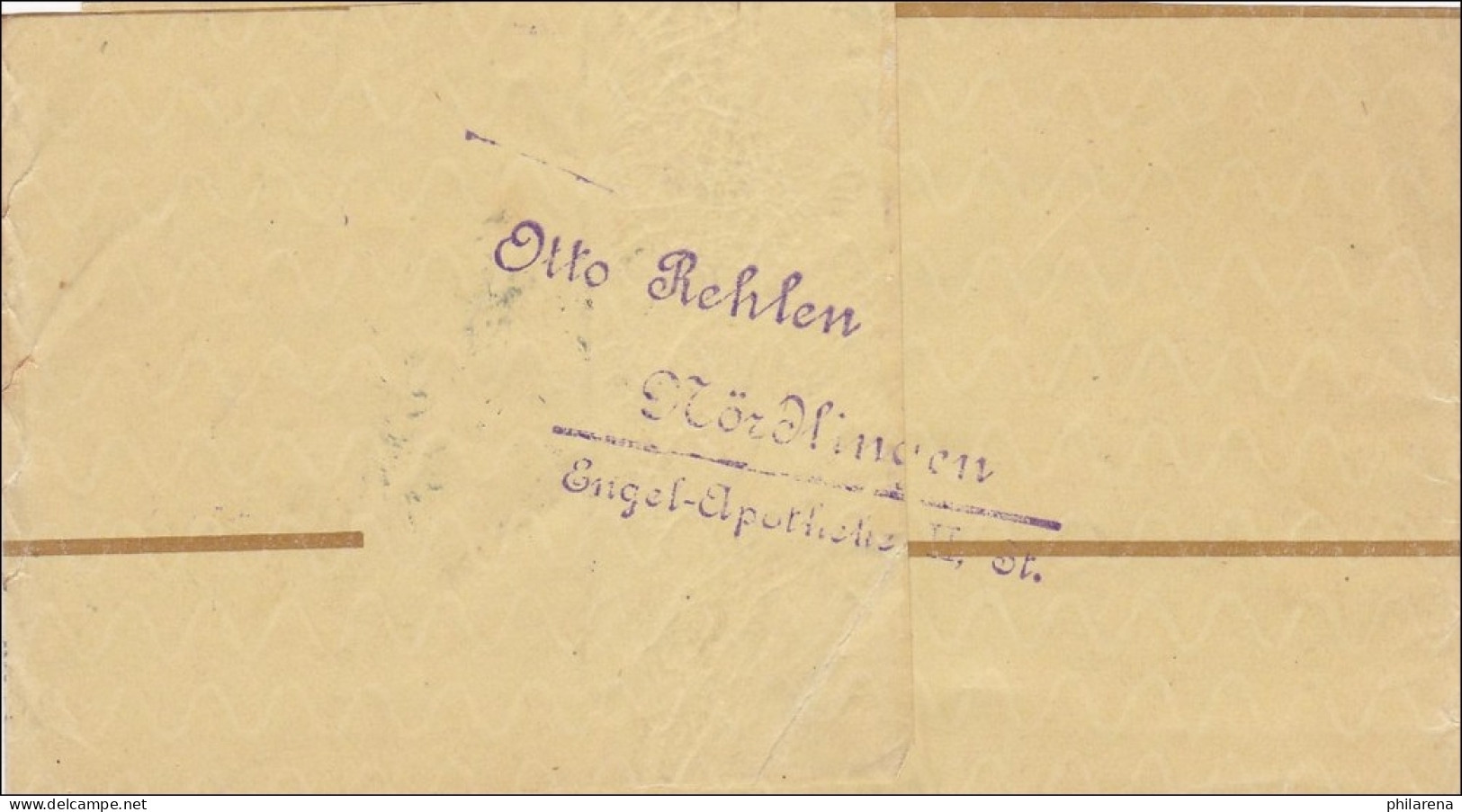Bayern: 1900: Streifband Vom Alpenverein (Edelweiss) Nördlingen - Postal  Stationery