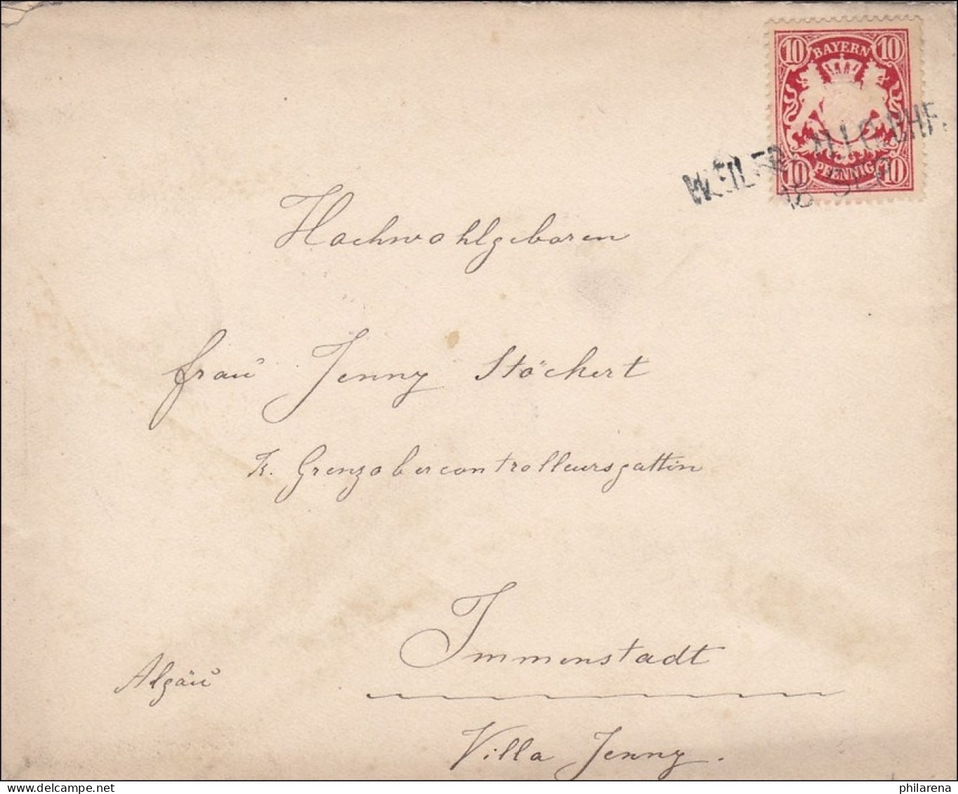Bayern: 1905, Brief Nach Immenstadt - Lettres & Documents