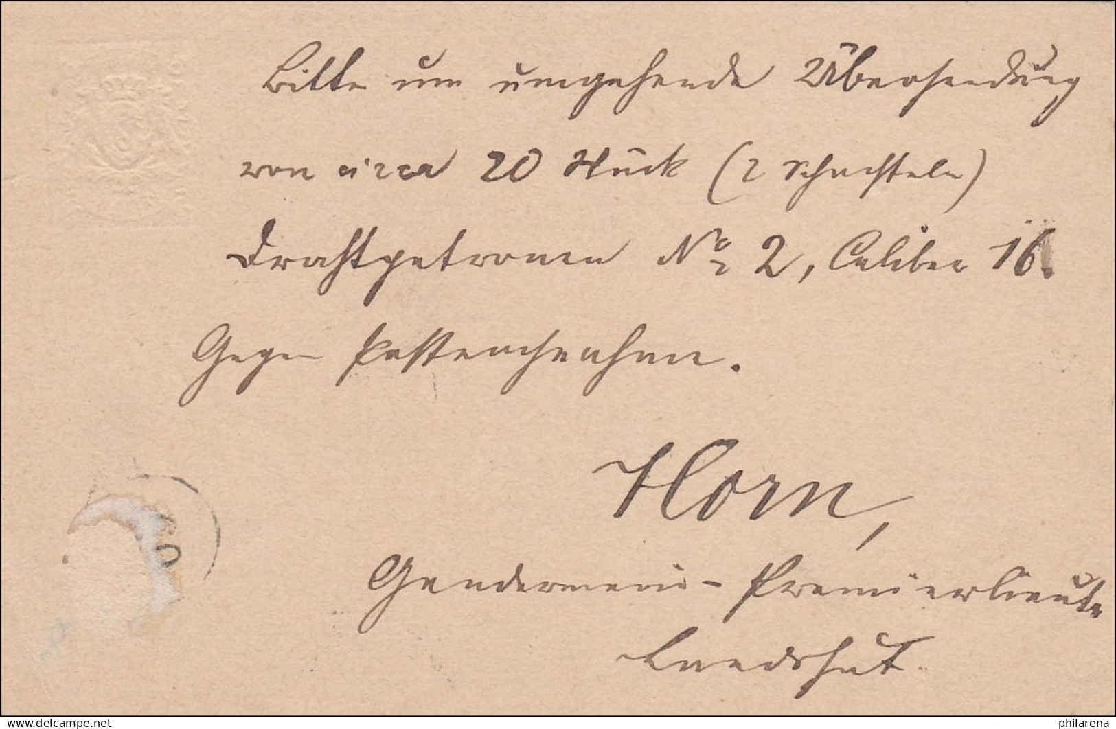 Bayern: Ganzsache Von München Nach Landshut - Postal  Stationery