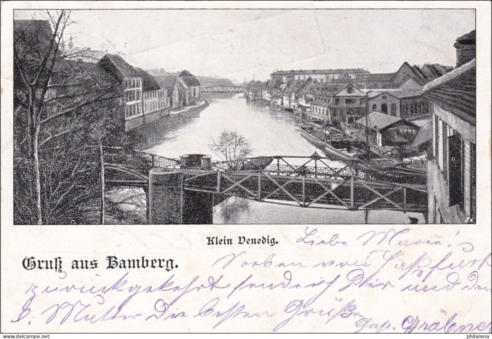 Bayern: 1898, Postkarte Aus Bamberg - Fresseck - Cartas & Documentos