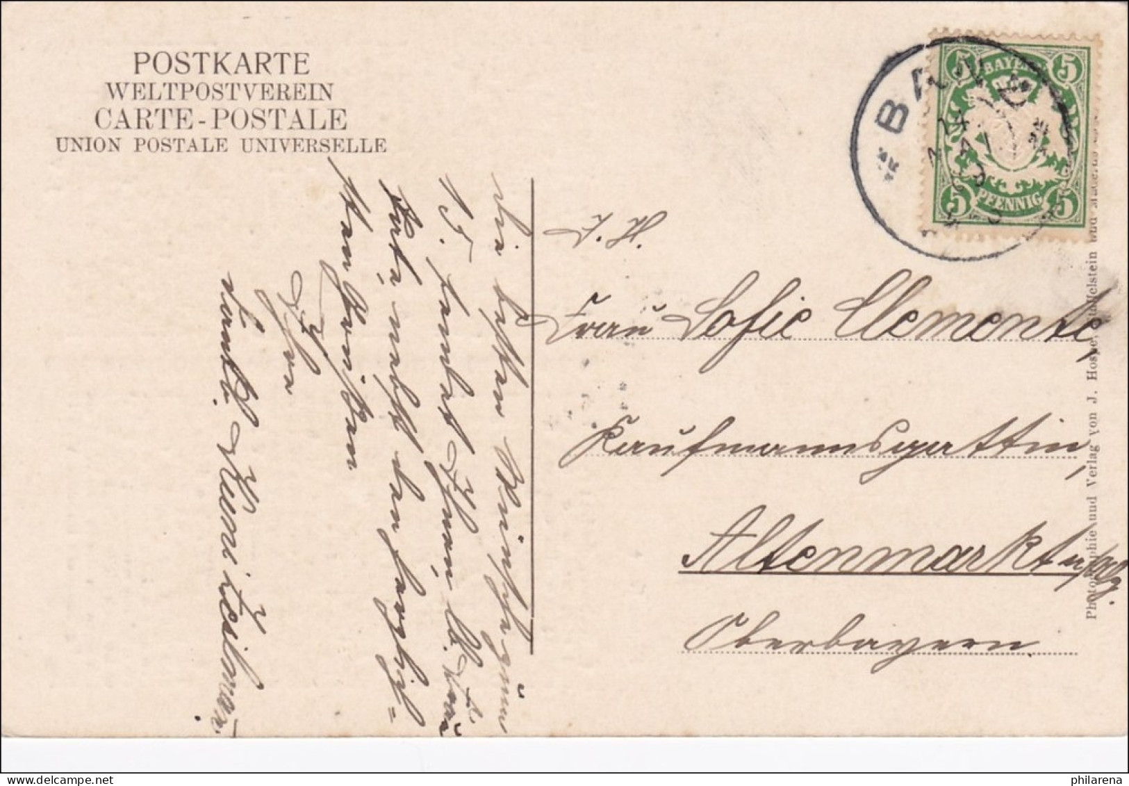 Bayern: Postkarte Staffelberg - Seltener Stempel - Lettres & Documents