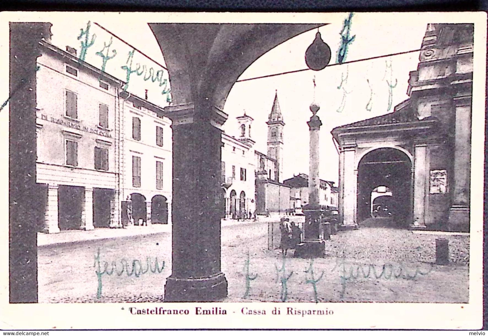 1944-R.S.I. FELDPOST N.83381/E Su Cartolina (Castelfranco Emilia Cassa Di Rispar - Guerre 1939-45