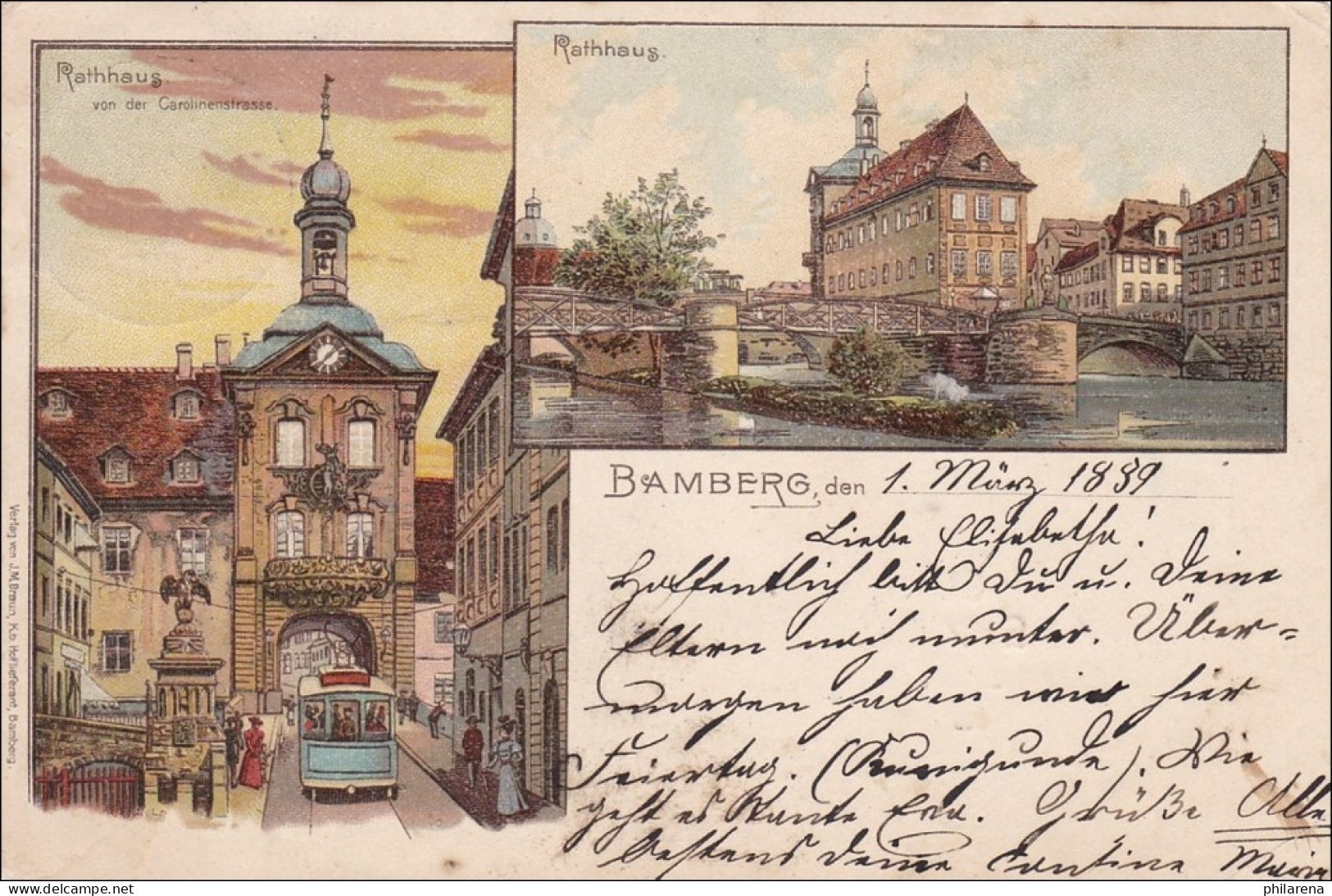Bayern: Eine Ansichtskarte Aus Bamberg - Autres & Non Classés