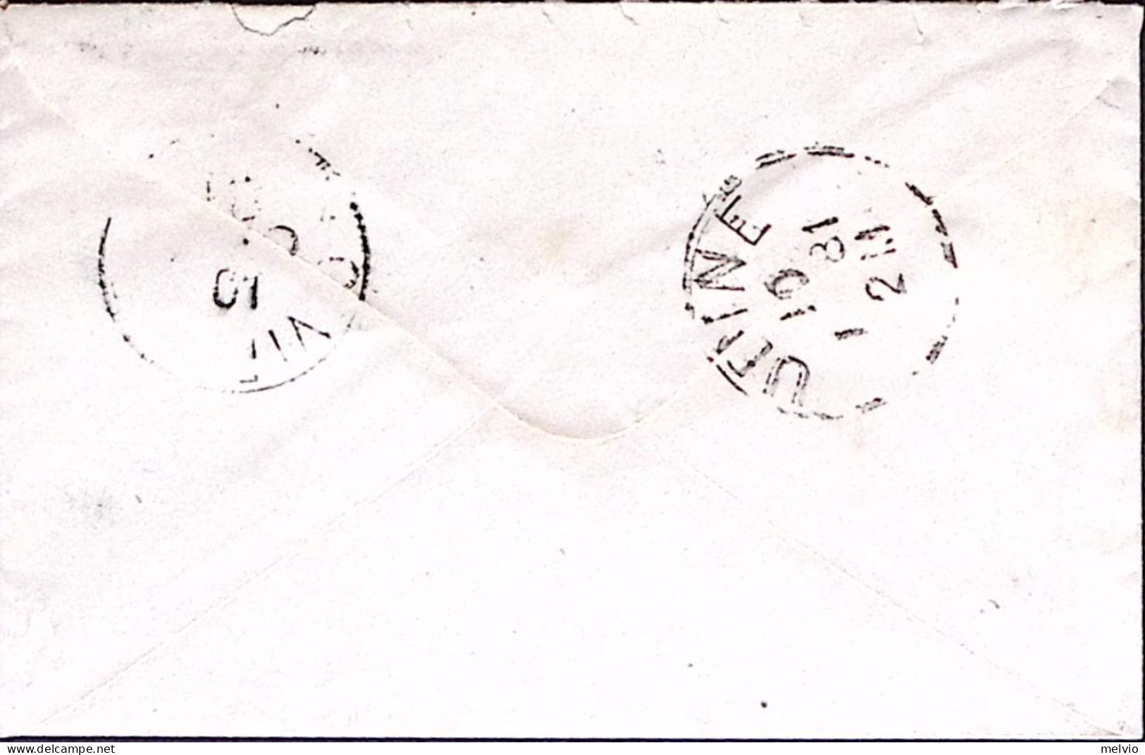 1881-AUSTRIA K.10 Su Busta Cividale (9.1) Per Citta' - Autres & Non Classés