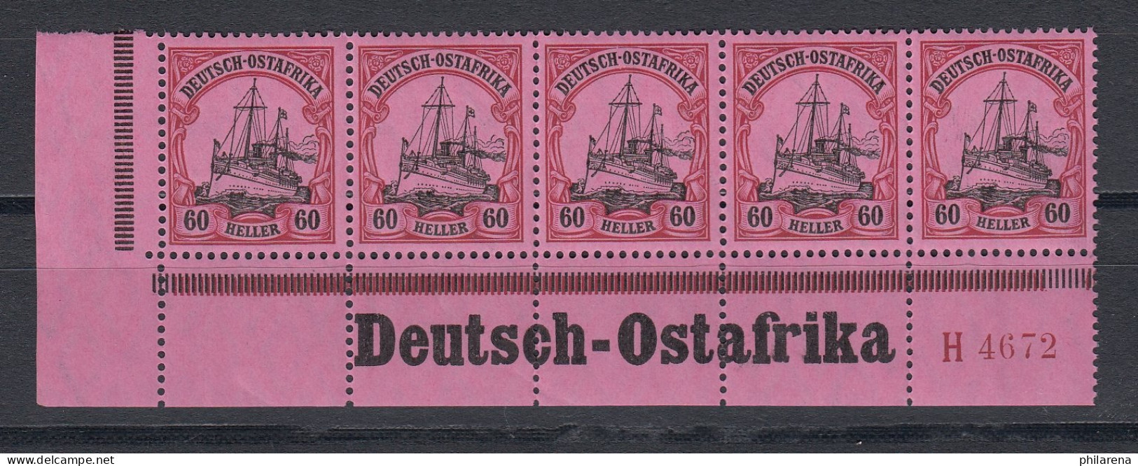 DOA: MiNr. 37 Randinschrift  HAN, ** - German East Africa