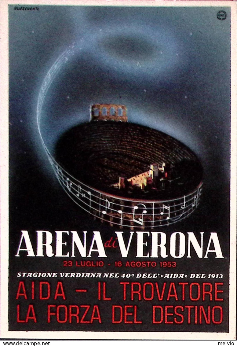1953-VERONA ARENA Programma Manifestazione, Nuova - Musique