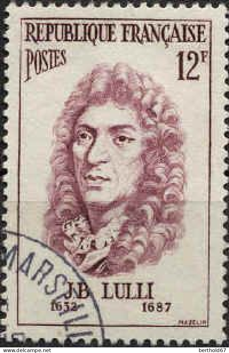 France Poste Obl Yv:1083 Mi:1111 Jean-Baptiste Lulli Compositeur (TB Cachet Rond) - Used Stamps