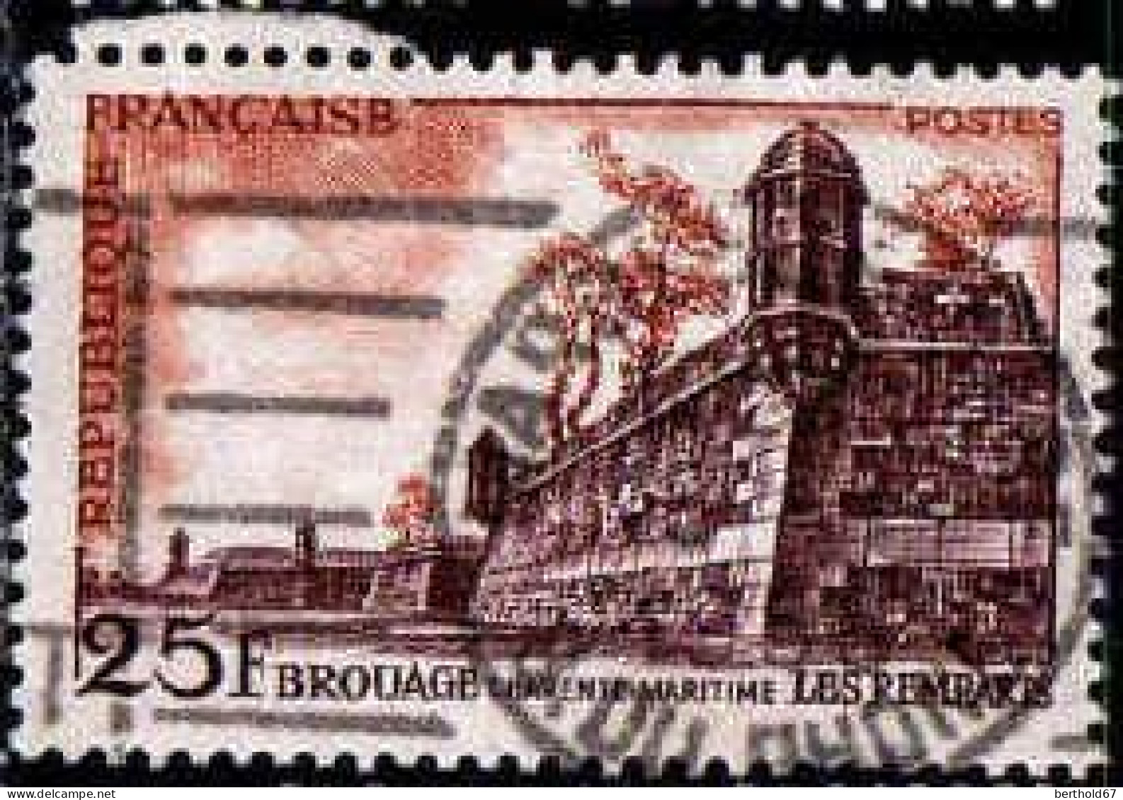 France Poste Obl Yv:1042 Mi:1070 Brouage Les Remparts (TB Cachet Rond) - Used Stamps