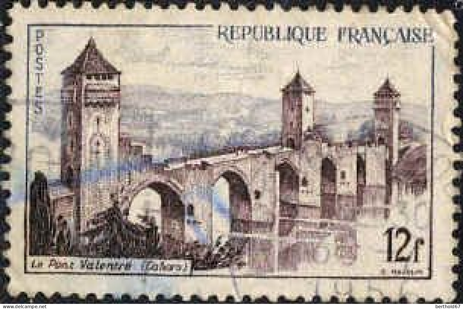France Poste Obl Yv:1039 Mi:1067 Le Pont Valentré Cahors (cachet Rond) - Gebraucht