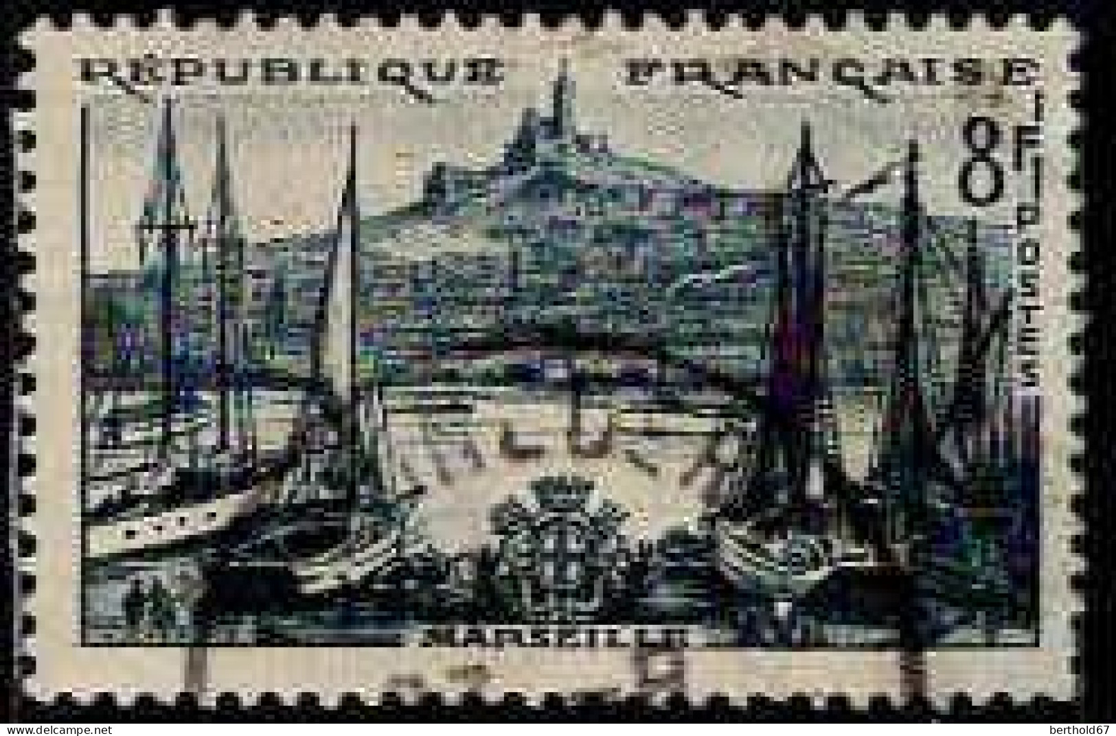 France Poste Obl Yv:1037 Mi:1065 Marseille Le Vieux Port (Beau Cachet Rond) - Oblitérés