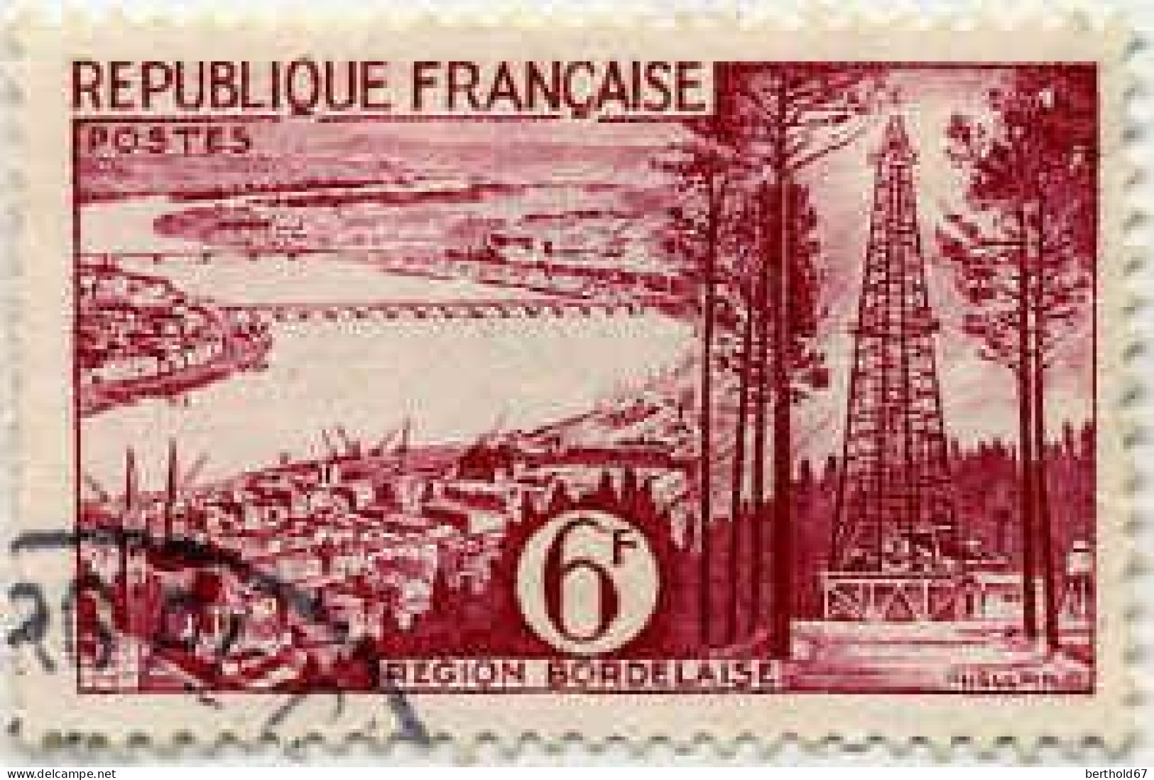 France Poste Obl Yv:1036 Mi:1064 Région Bordelaise (cachet Rond) - Used Stamps