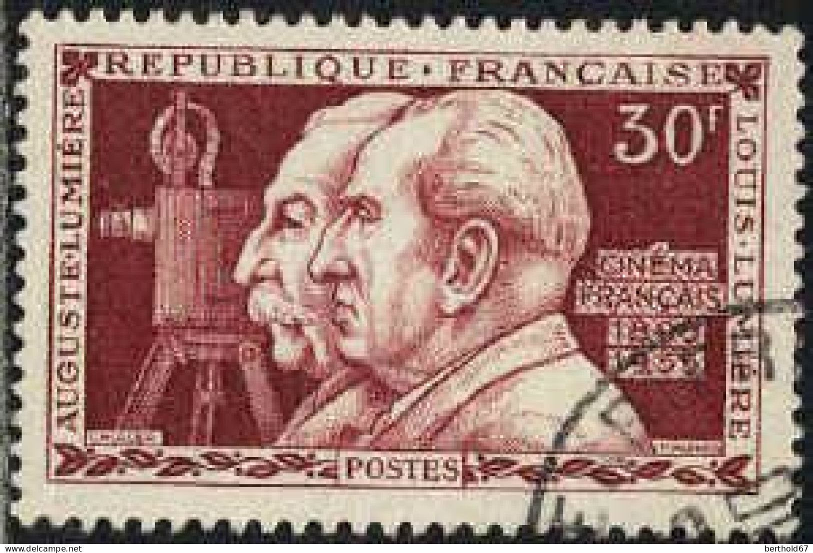 France Poste Obl Yv:1033 Mi:1059 Auguste & Louis Lumière Cinéma Francais (TB Cachet Rond) - Used Stamps