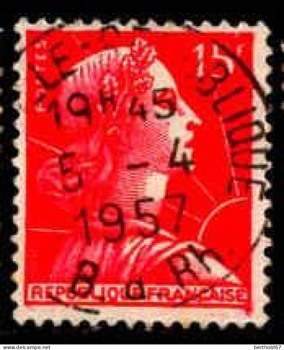 France Poste Obl Yv:1011 Mi:1036 Marianne De Muller (TB Cachet à Date) 5-4-57 - Used Stamps