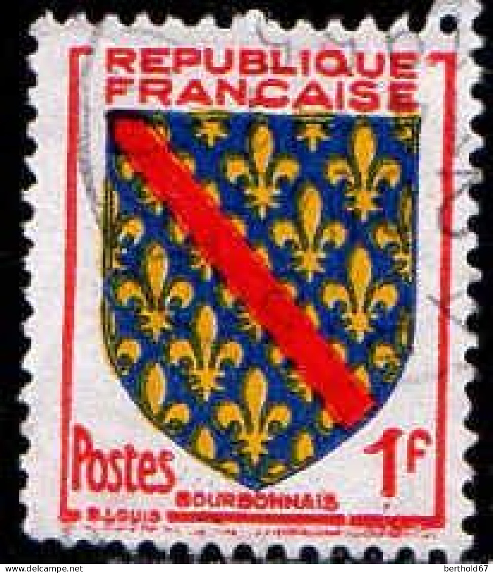 France Poste Obl Yv:1002 Mi:1028 Bourbonnais Armoiries (cachet Rond) - Gebraucht