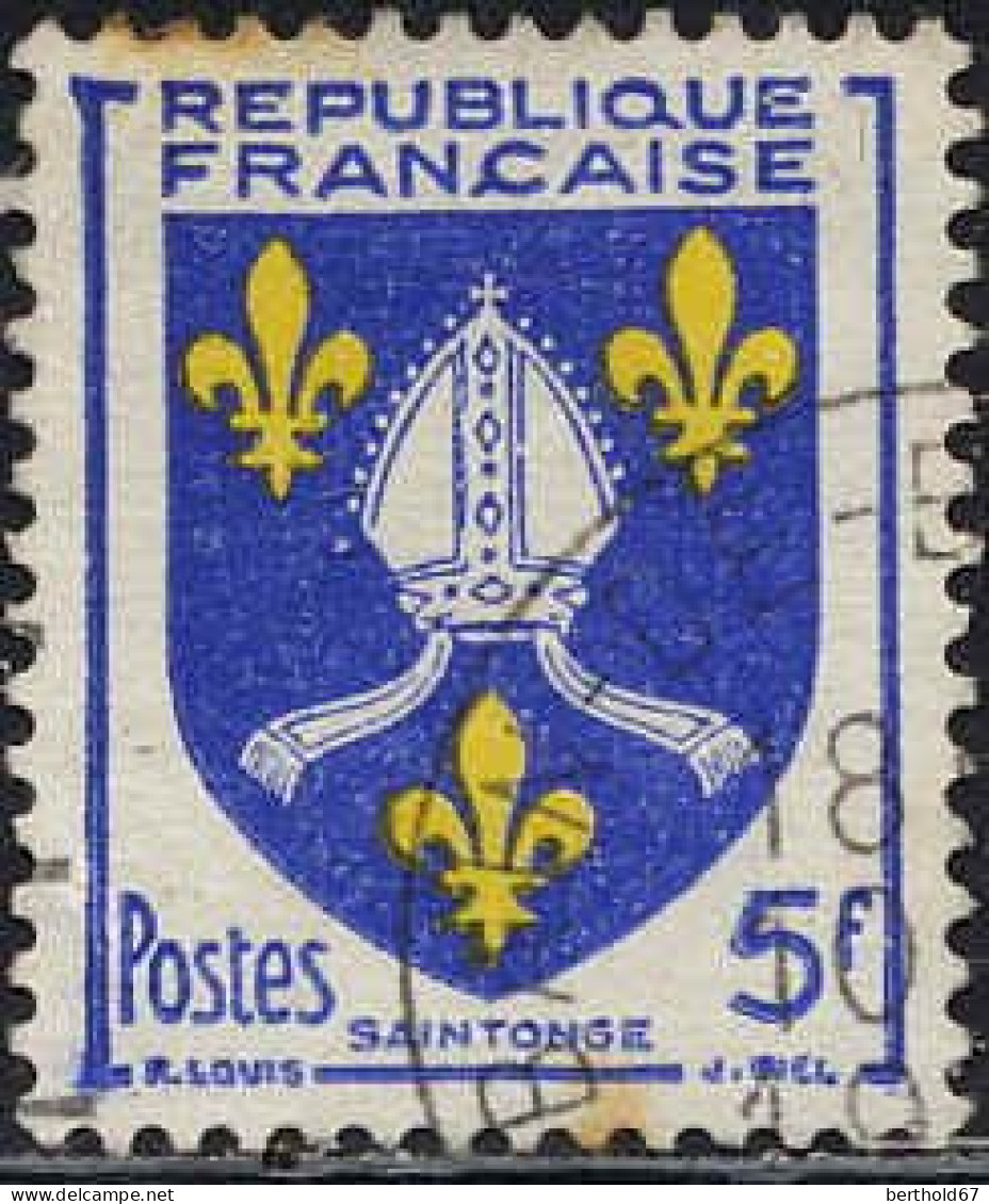 France Poste Obl Yv:1005 Mi:1031 Saintonge Armoiries (Beau Cachet Rond) - Gebraucht