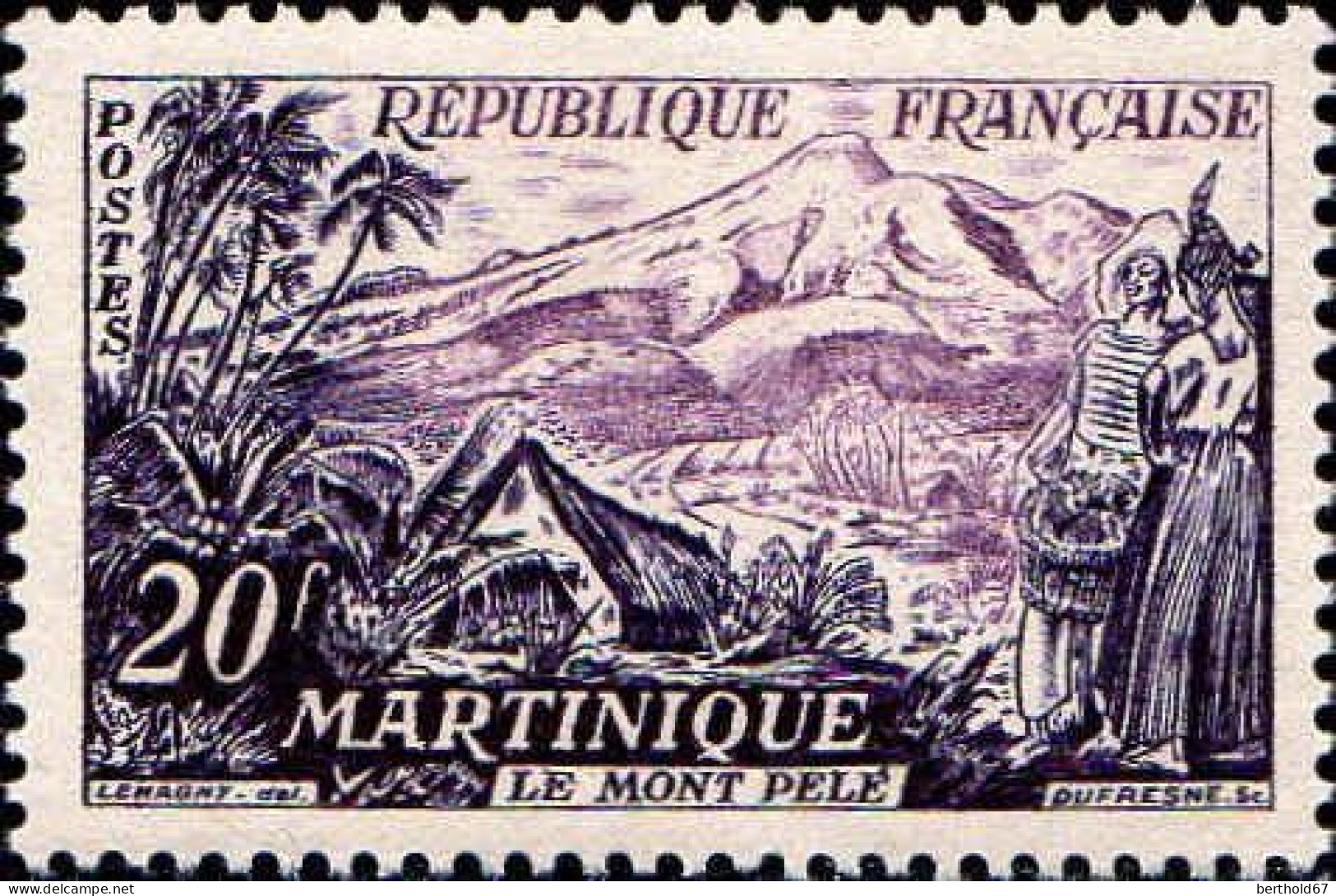 France Poste N** Yv:1041 Mi:1069 Martinique Le Mont Pelé - Unused Stamps