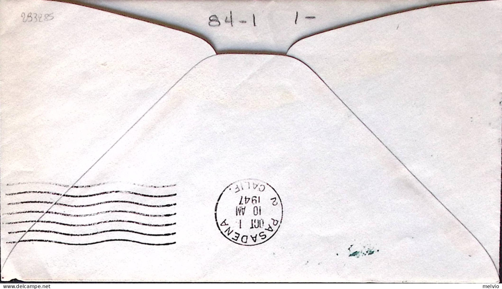 1947-U.S.A. I^volo Per Elicottero A.M. 84 Annullo Los Angeles (1.10) - Luftpost