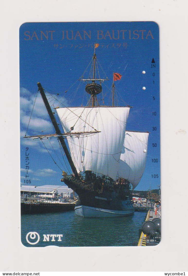 JAPAN  - Sailing Ship Magnetic Phonecard - Japon