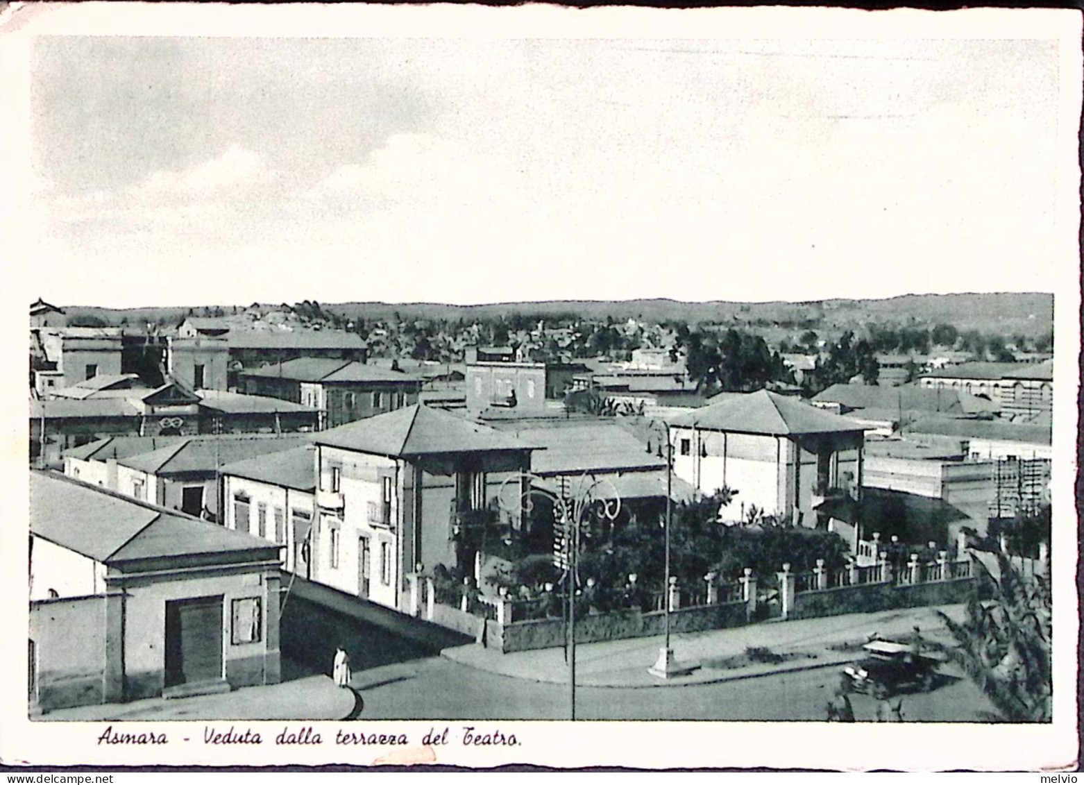 1936-ASMARA Veduta Dalla Terrazza Del Teatro Viaggiata, Affrancata Eritrea C.30 - Eritrea