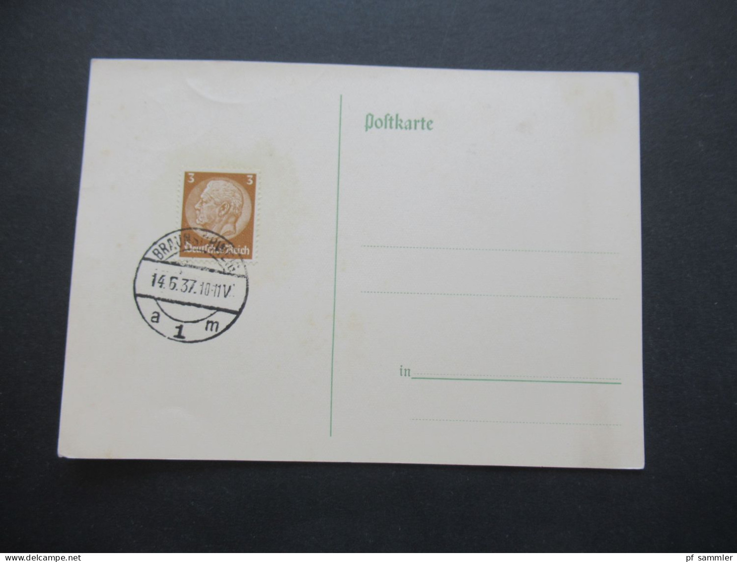 3.Reich 1937 / 1938 blanko PK mit Hindenburg Frankatur insgesamt 50 Stück verschiedene Sonderstempel! Propaganda Stempel