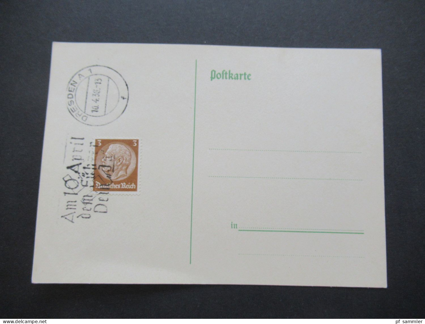 3.Reich 1937 / 1938 blanko PK mit Hindenburg Frankatur insgesamt 50 Stück verschiedene Sonderstempel! Propaganda Stempel