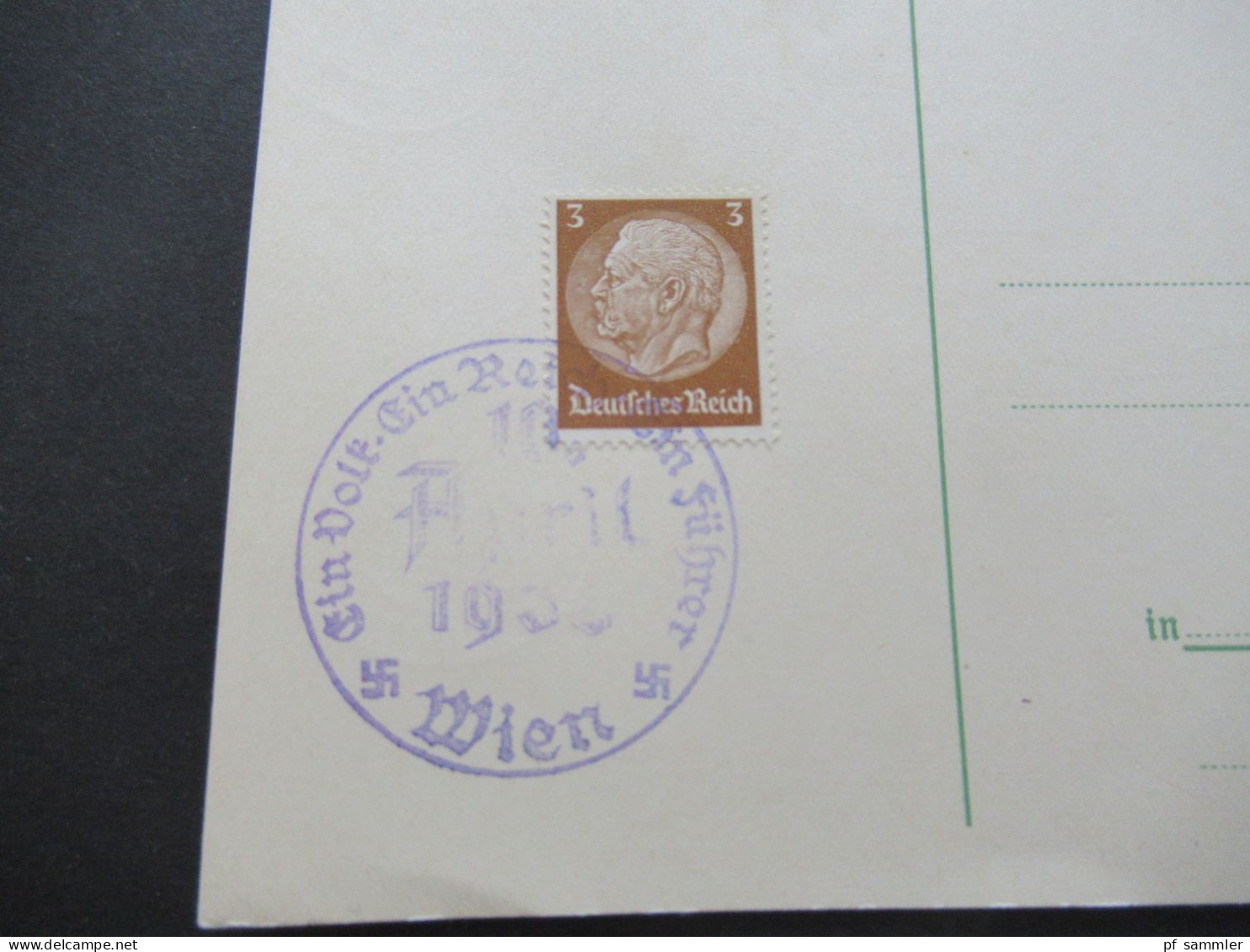 3.Reich 1937 / 1938 blanko PK mit Hindenburg Frankatur insgesamt 50 Stück verschiedene Sonderstempel! Propaganda Stempel