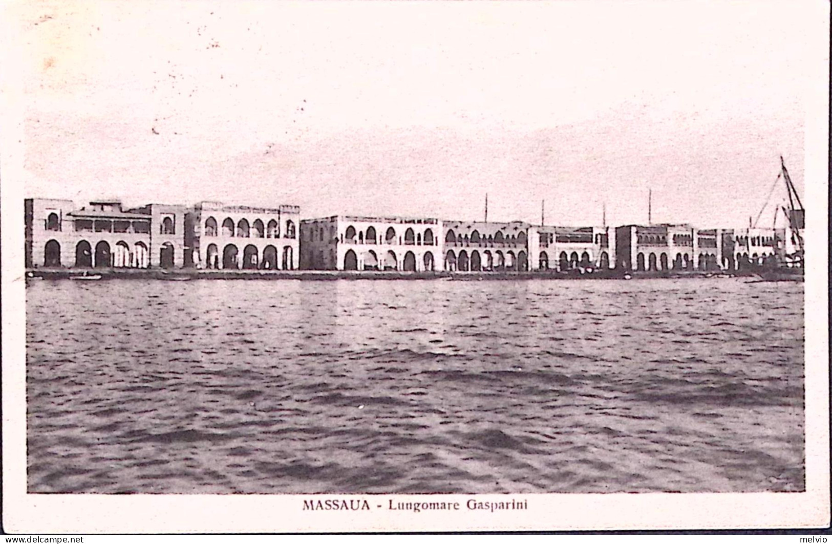 1936-MASSAUA Lungomare Gasparini, Viaggiata Affrancata Eritrea C.20 - Eritrea