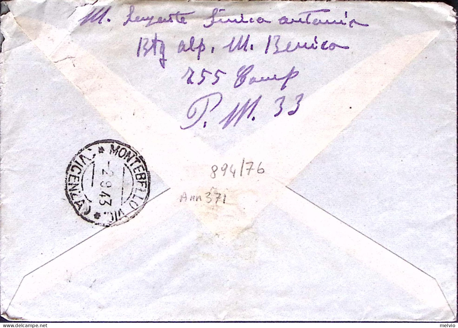 1943-Posta Militare/n.158 C.2 (27.8) Su Busta, Non Affrancata E Non Tassata - Guerre 1939-45