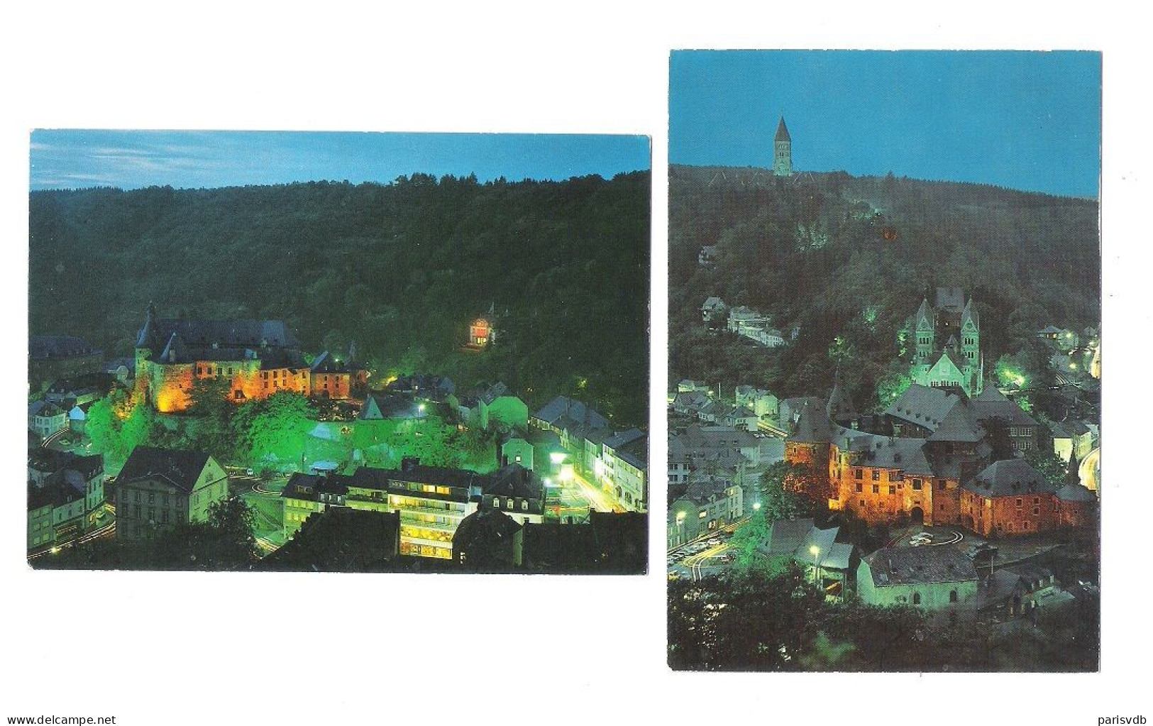 LUXEMBOURG -  CLERVAUX - ILLUMINATION     (2 CPA)  (L 120) - Clervaux